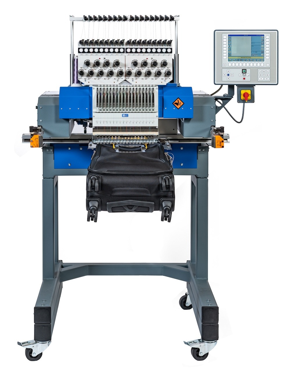 The 18-Needle ZSK Sprint 7L offers all of the same features as the Sprint 7 but with an expanded embroidery field.