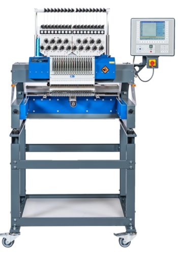 The ZSK Sprint 7 German Made Single Head Embroidery Machine offers a versatile 18-need configuration. Perfect for small and large shops alike.